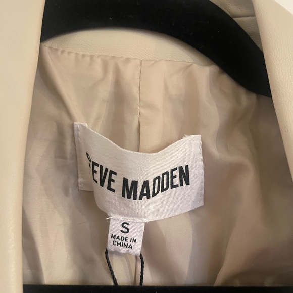 NWT Steve Madden Faux Leather Blazer Size S - Picture 2 of 8